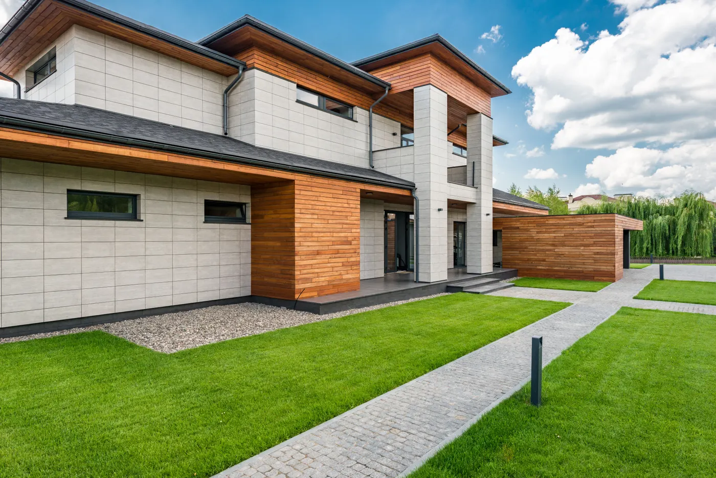 A well-presented rental home exterior